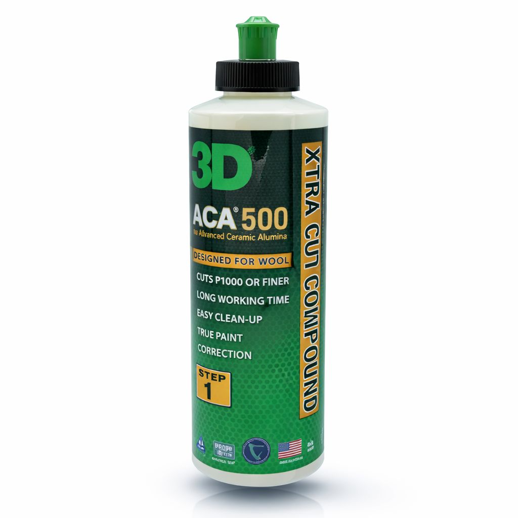 3D ACA 500 ملمع خشن كت (Cut) – مرحلة أولى لإزالة الخدوش العميقة – 946 مل – صناعة أمريكية 3D ACA 500 ملمع خشن كت (Cut) – مرحلة أولى لإزالة الخدوش العميقة – 946 مل – صناعة أمريكية