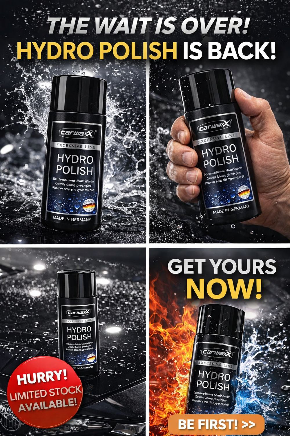 كارواكس هيدرو بوليش – تلميع مع حماية هيدروفوبية (طارد ماء) – 250 مل