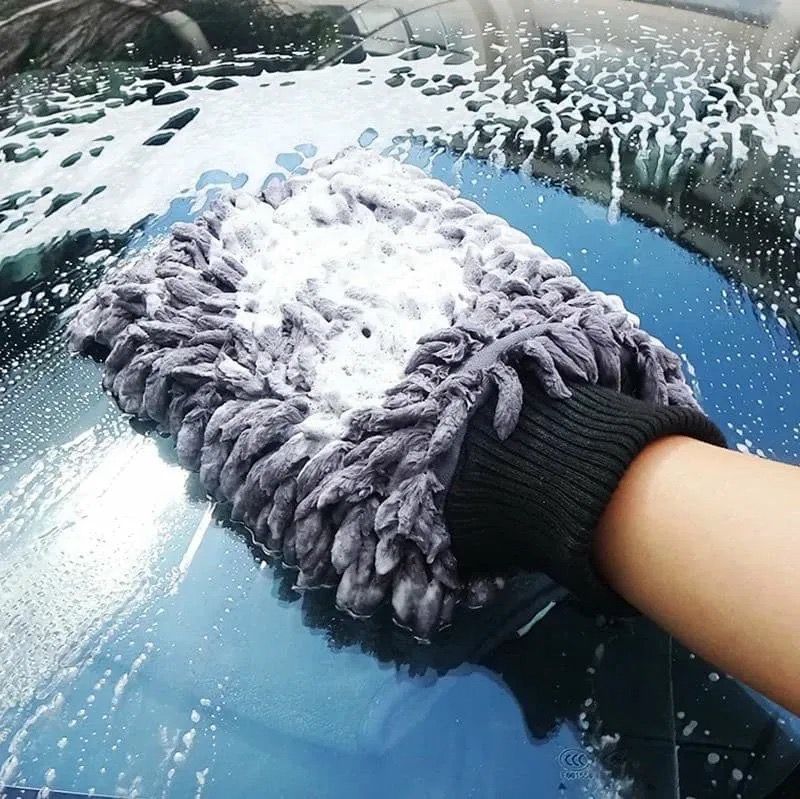 قفاز شعر مبطن- لمسات-ازرق