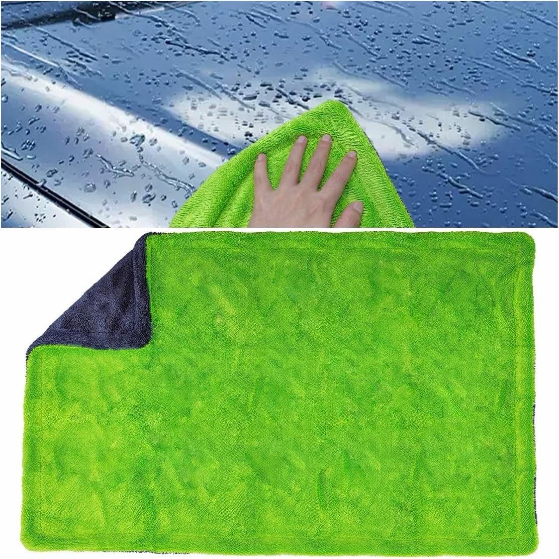 خرقه كاربرو وجهين-رصاصي +اخضر-40*60