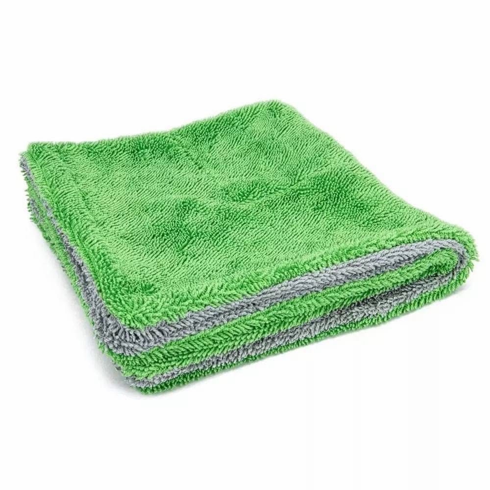 خرقه كاربرو وجهين-رصاصي +اخضر-40*60