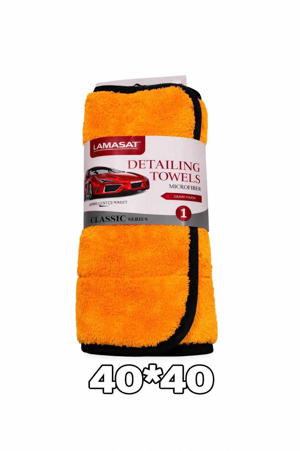 خرقه مايكرو فيبر-40*40وجهين-لمسات-ازرق+برتقالي