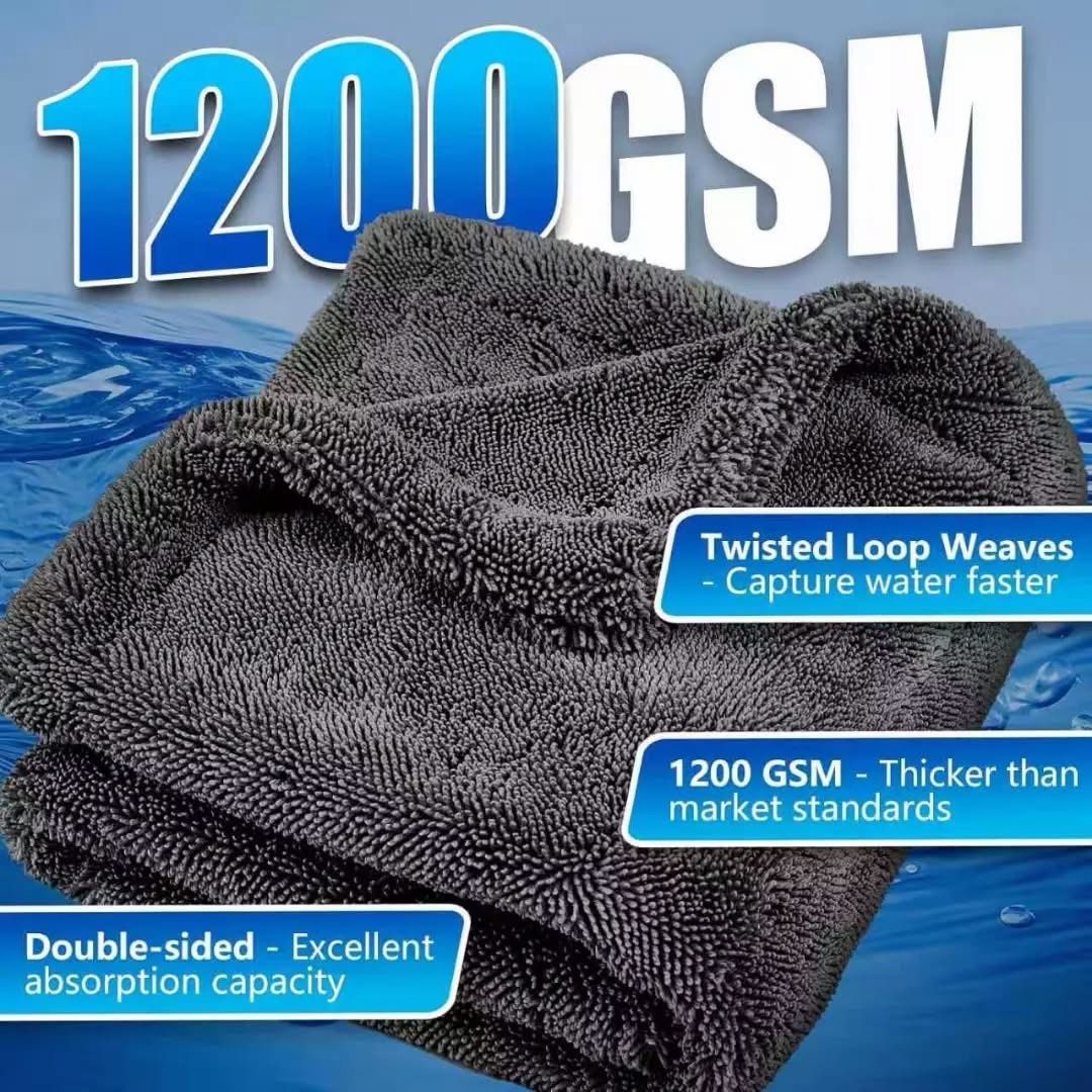 خرقه كاربرو وجهين-رصاصي +ازرق-40*60