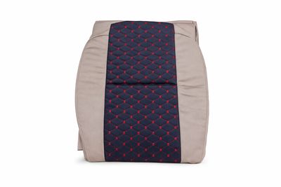 تلبيسة مراتب سيدان-لمسات بيج+اسود مربع خيط احمر