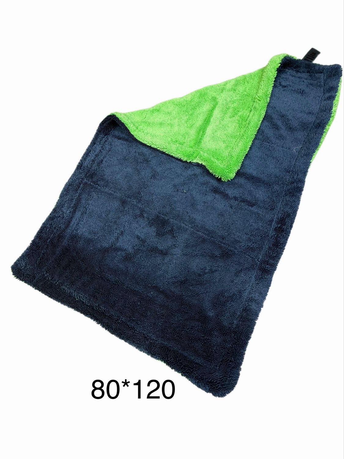 خرقه كاربرو وجهين-اخضر +رصاصي-120*80