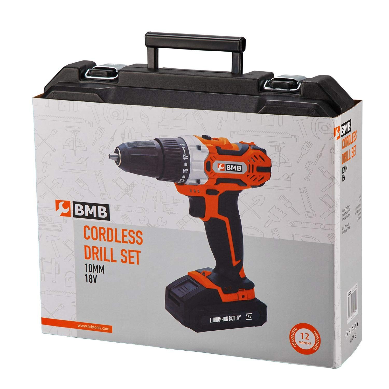 طقم دريل كهربائي بطاريتين