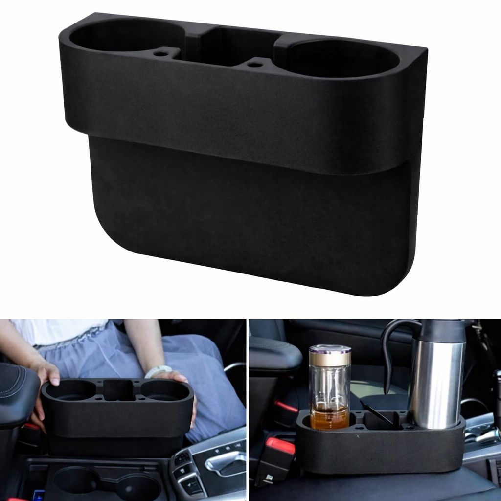 حامل اكواب جانبي اسود