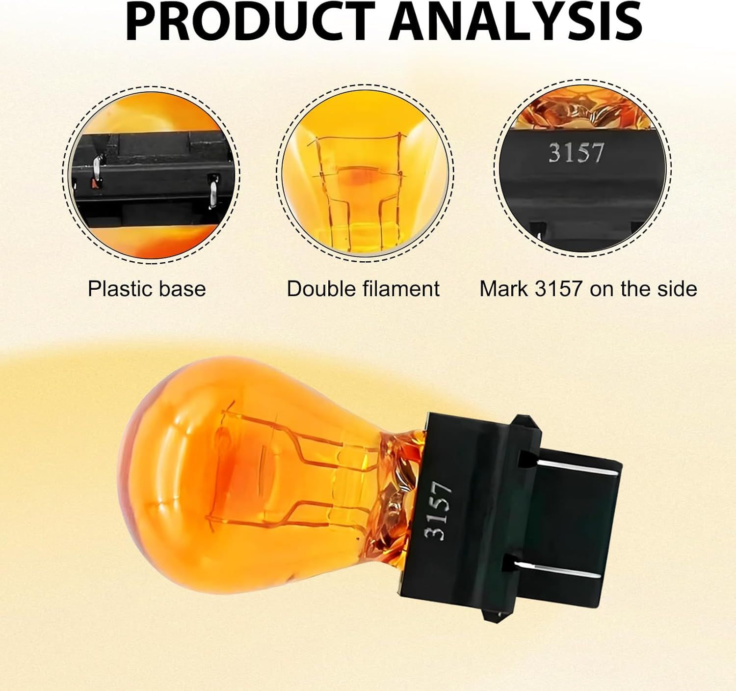 لمبة اشارة  خط امريكي  برتقالي باكت