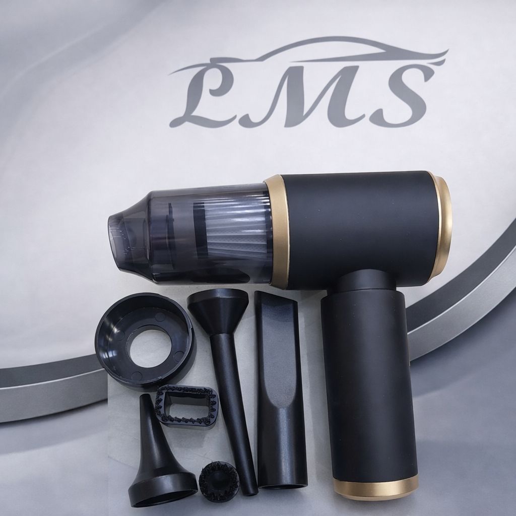 مكنسة سيارة لاسلكية متعددة الاستخدام مع ملحقات تنظيف