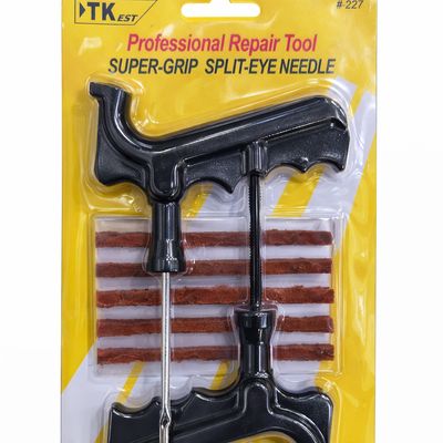 طقم إصلاح ثقب الإطارات للسيارات مع أدوات الإدخال والمطاط