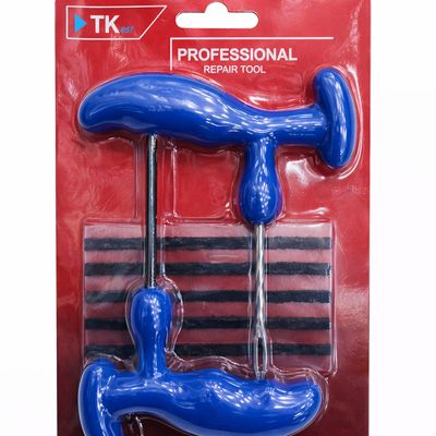 طقم إصلاح ثقب الإطارات للسيارات مع أدوات الإدخال والمطاط