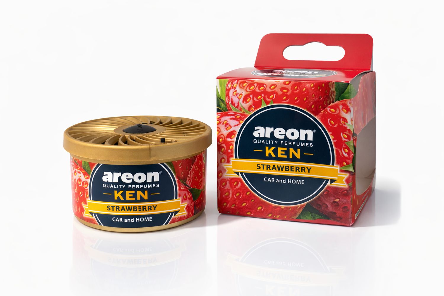 Areon Ken معطر سيارة و منزل فراولة (Strawberry)