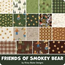 Friends of Smokey Bear 1-Yard Bundle Bark 8 yds total