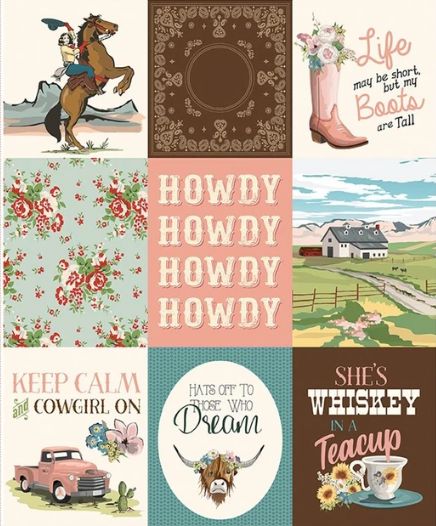 Panel, Color: RB Cowgirl Echo Park Panel