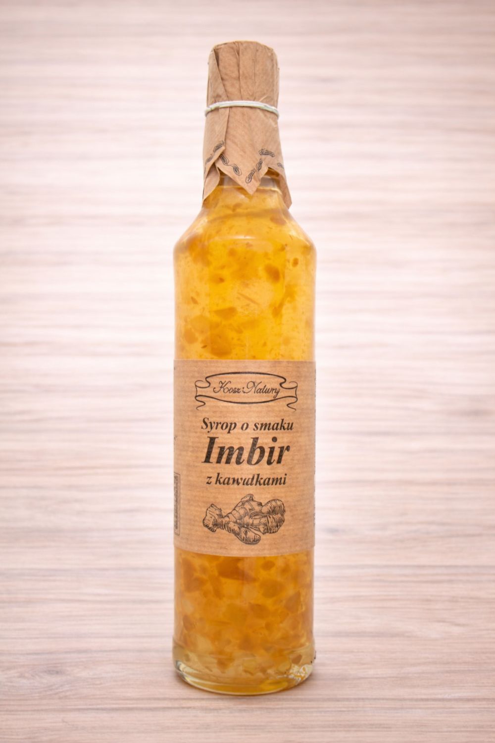 Syrop imbirowy z kawałkami imbiru 500ml