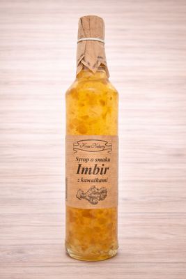 Syrop imbirowy z kawałkami imbiru 500ml