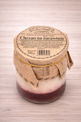 Chrzan na żurawinie 200g