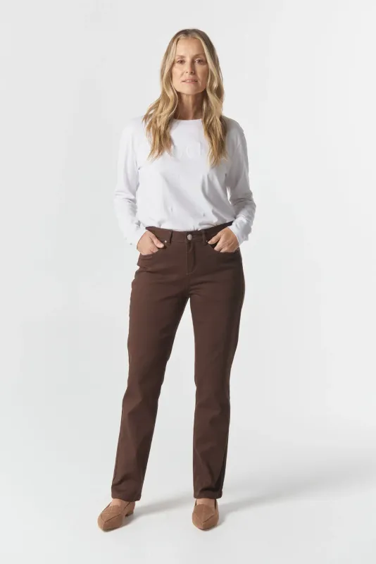 Goondiwindi Cotton 5 Pocket Jean - Chocolate 5173-210