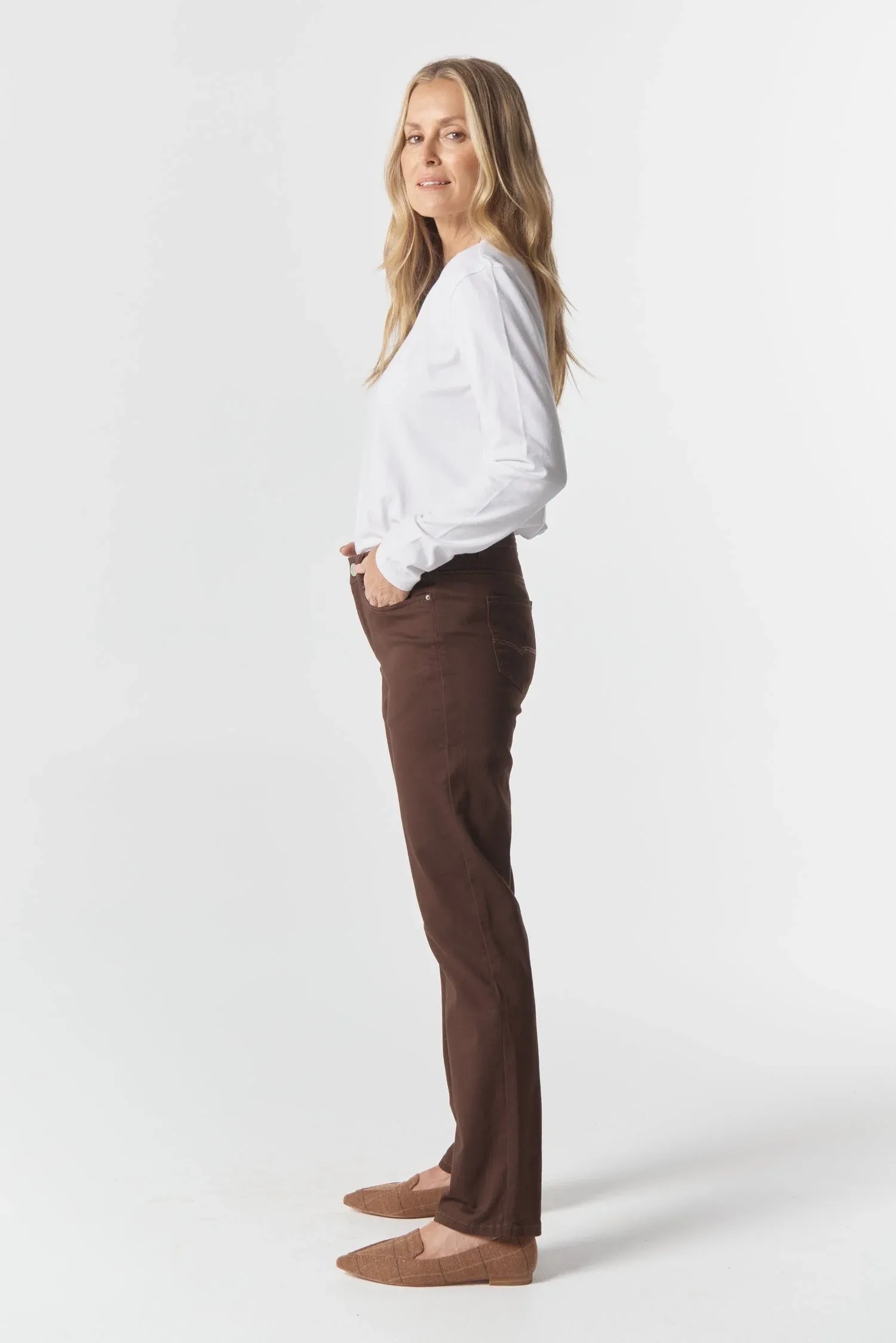 Goondiwindi Cotton 5 Pocket Jean - Chocolate 5173-210