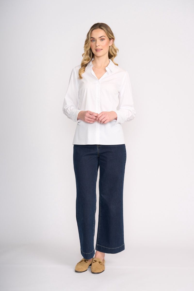 Foil White Daisy Chain Shirt CFO8492