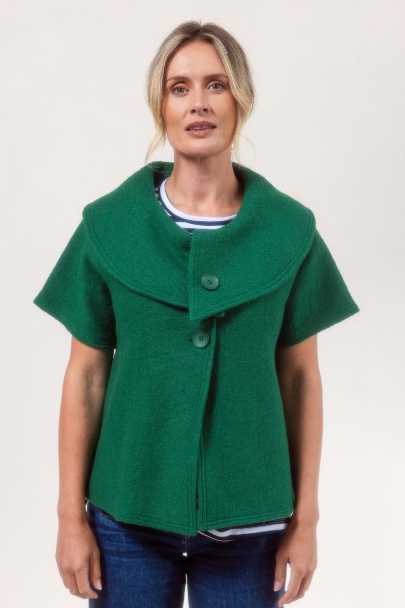 See Saw Collared Crop coat SS607G