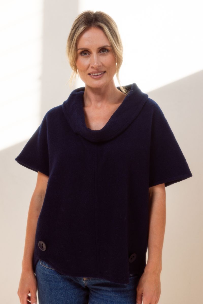 See Saw Cowl Neck Top SS604N