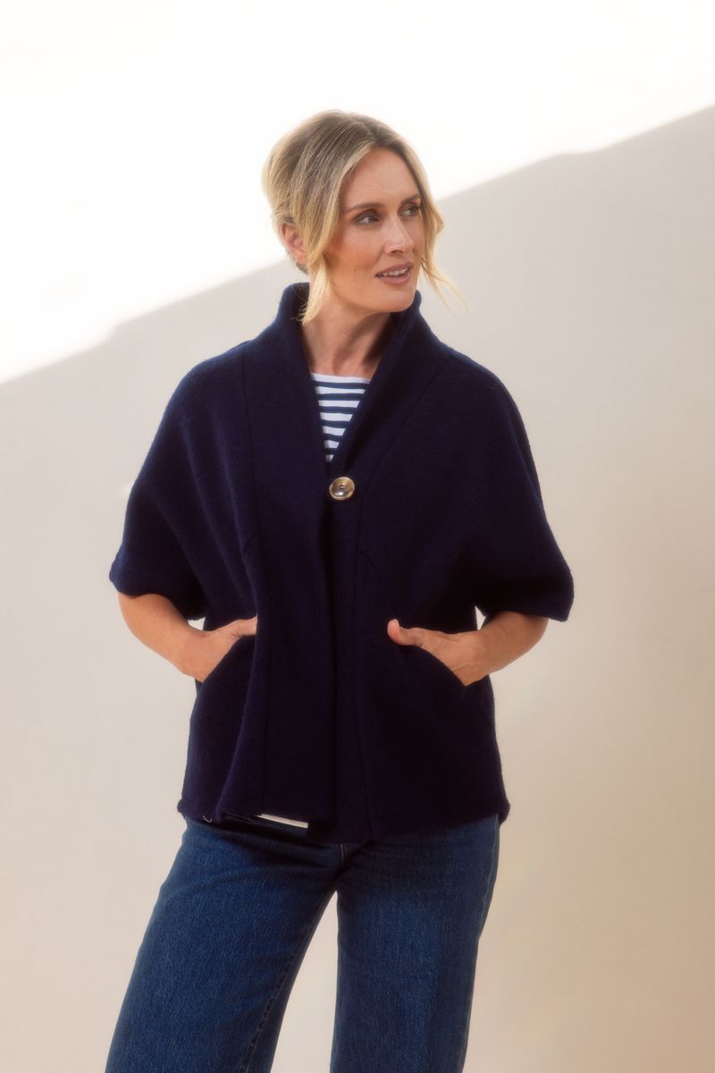 See Saw One Button Cape SS608N