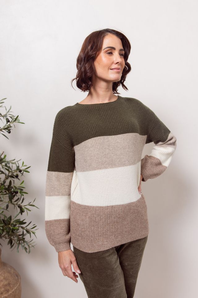 See Saw Multi wide Stripe Sweater SS676K