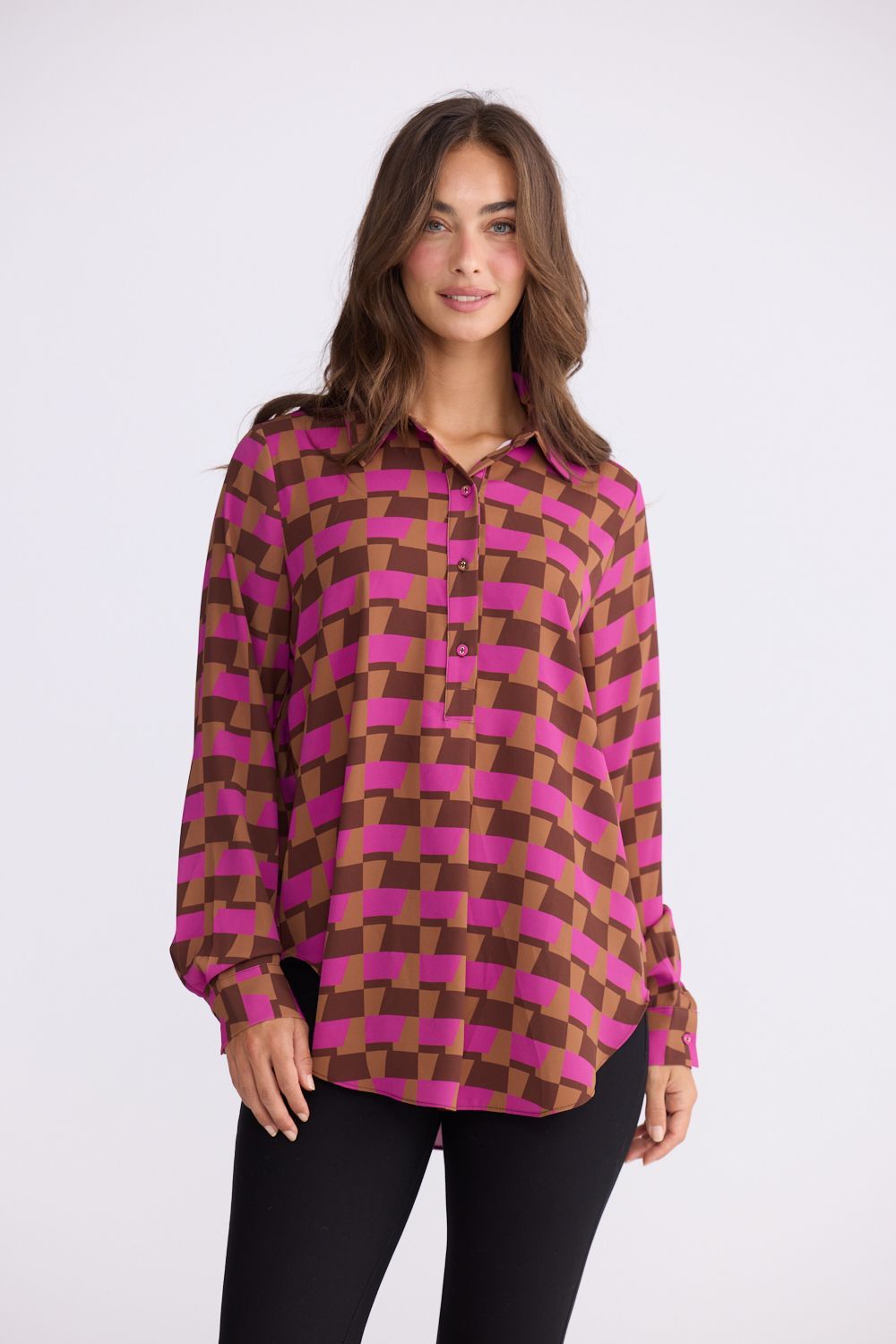 Brave and True Astrid Shirt Geo BT26112-7