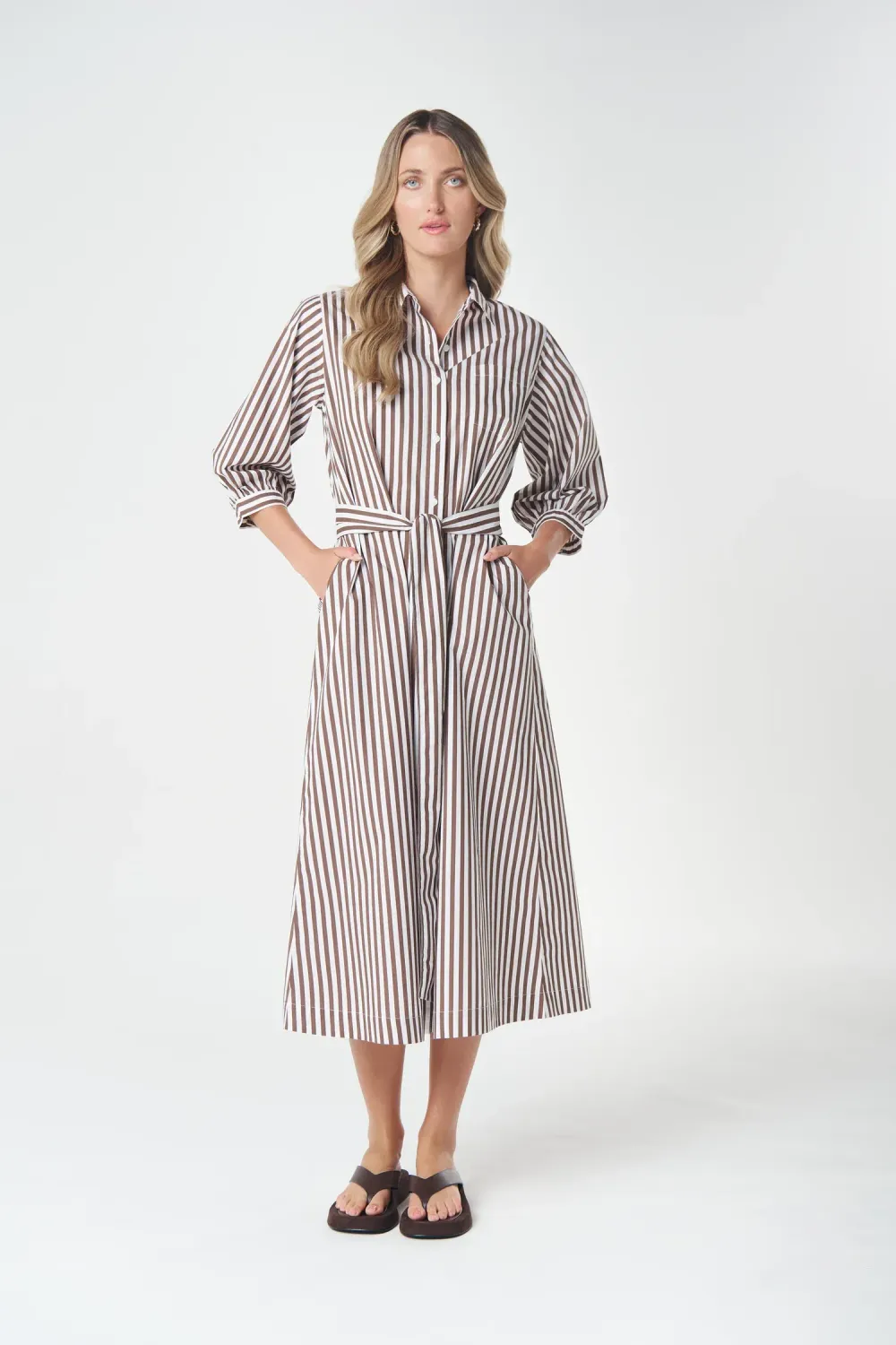Goondiwindi Cotton Ivy 3/4 Sleeve cotton maxi dress 6316
