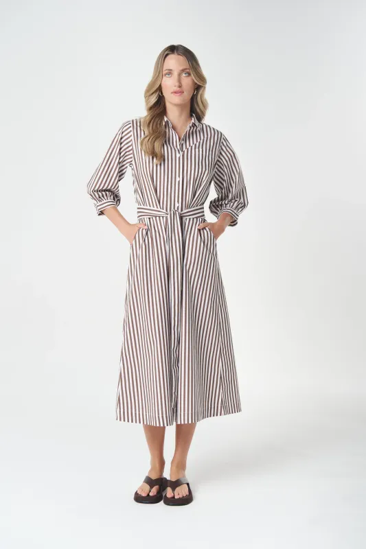 Goondiwindi Cotton Ivy 3/4 Sleeve cotton maxi dress 6316 Goondiwindi Cotton Ivy 3/4 Sleeve cotton maxi dress 6316