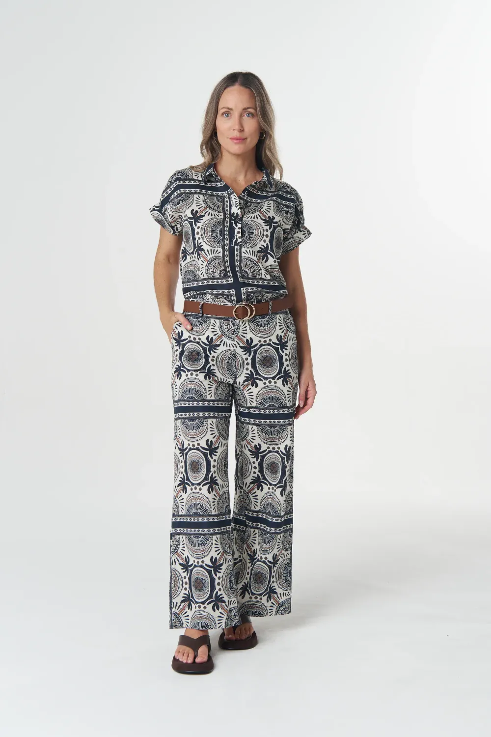 Goondiwindi Cotton Tailored Printed Pant 5276