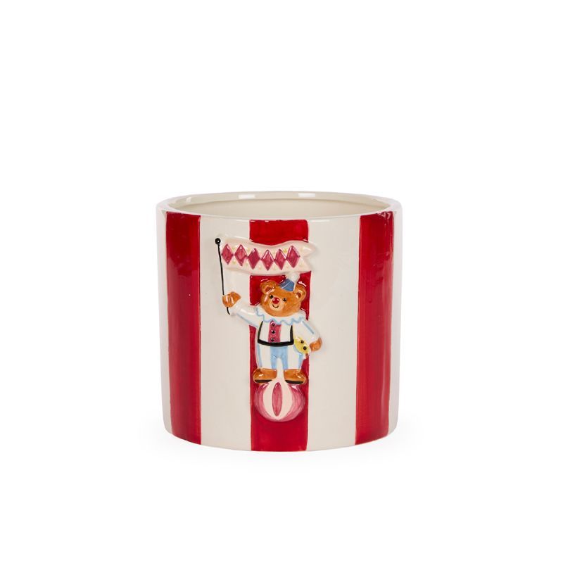 Holly & Ivy FESTIVE BALANCING BEAR POT FEL016