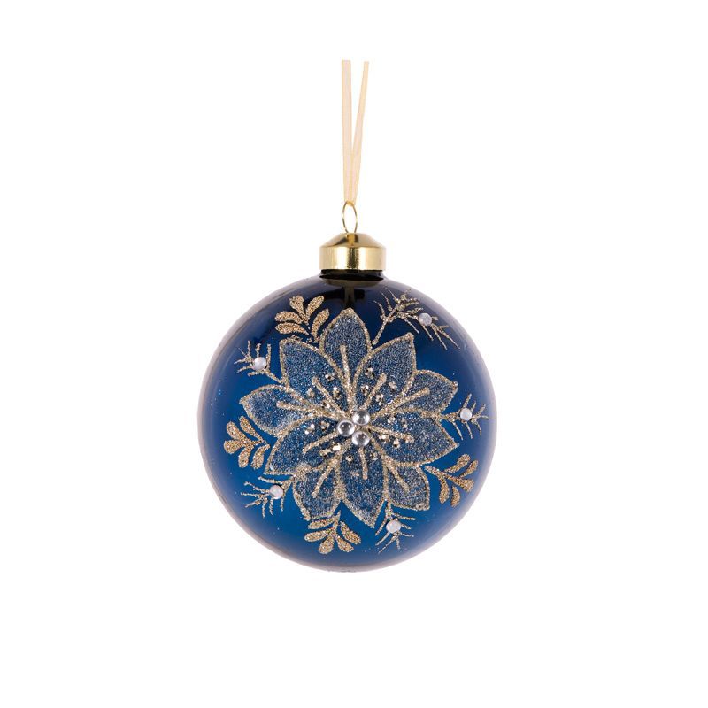 Holly & Ivy MIDNIGHT LOTUS BAUBLE FCI357