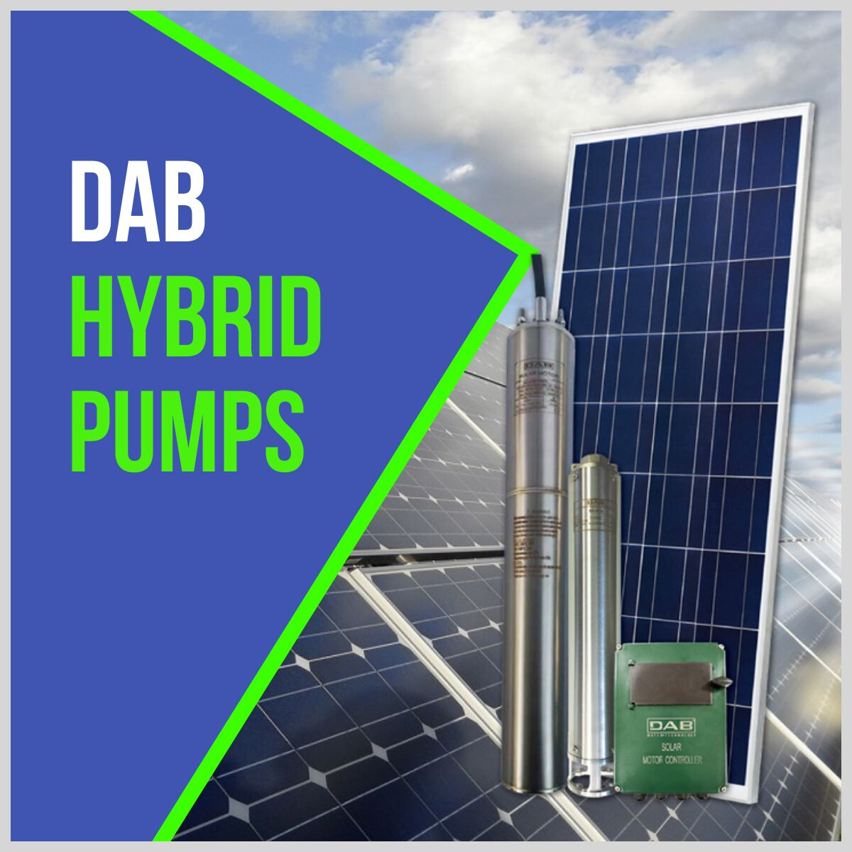 DAB Solar Pumps | M220 SOL-H 320m Head | Water Pump Prices | Solar Pump  Prices | Tripple Hydro Energy Store
