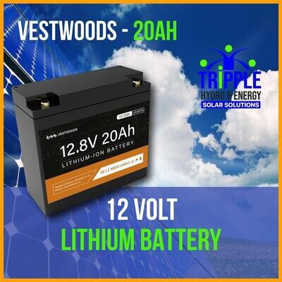 Vestwoods 12V 20Ah Lithium Battery