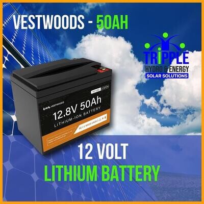 Vestwoods 12V 50Ah Lithium Battery