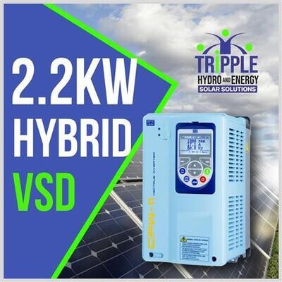 WEG 2.2kW Hybrid VSD Drive Panel (1.1-1.5kW motor) WEG 2.2kW Hybrid VSD Drive Panel (1.1-1.5kW motor)