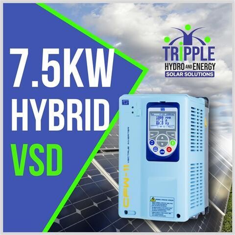 WEG 7.5kW Hybrid VSD Drive Panel (5.5kW motor)