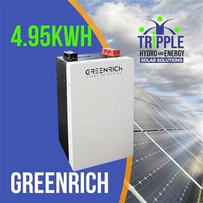 Greenrich Wall Mounting System 4.95kW Lithium Battery Greenrich Wall Mounting System 4.95kW Lithium Battery