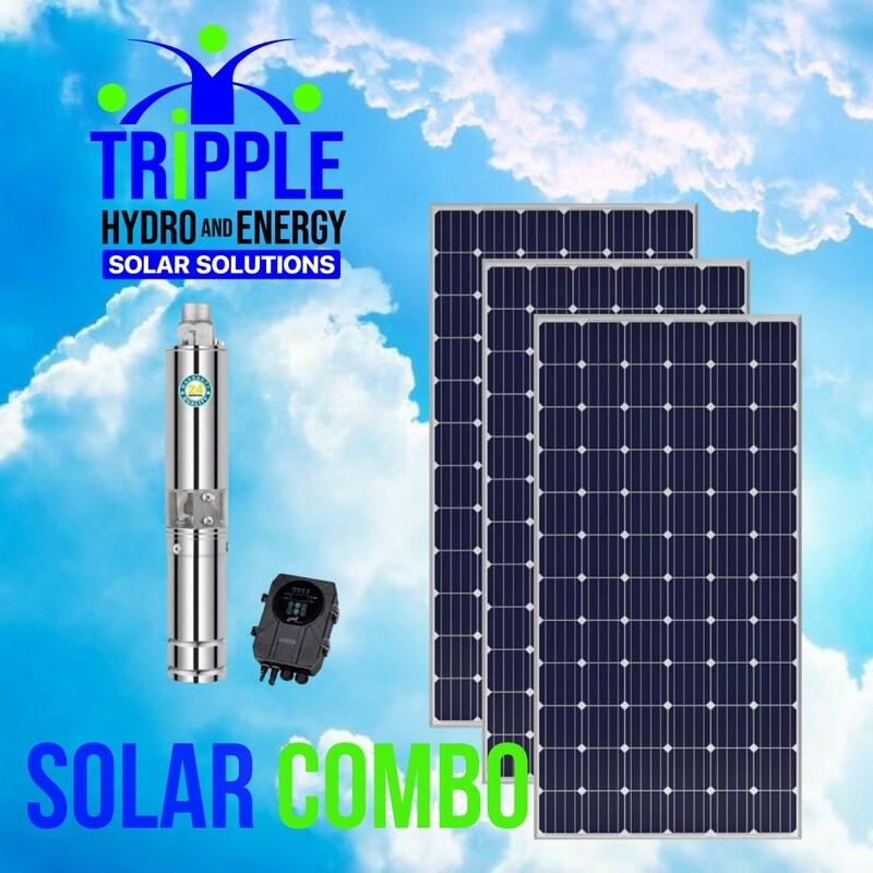 LEO 3LDG2-150 DC Borehole Solar Pump 0.75kW Combo