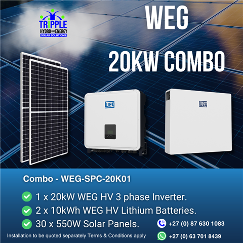 WEG 20kW Combo (Three-Phase)