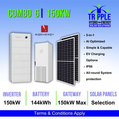 150kW SigenStor 5-in-1 Energy Storage System Combo 6 150kW SigenStor 5-in-1 Energy Storage System. Sigenstor, Sigenergy