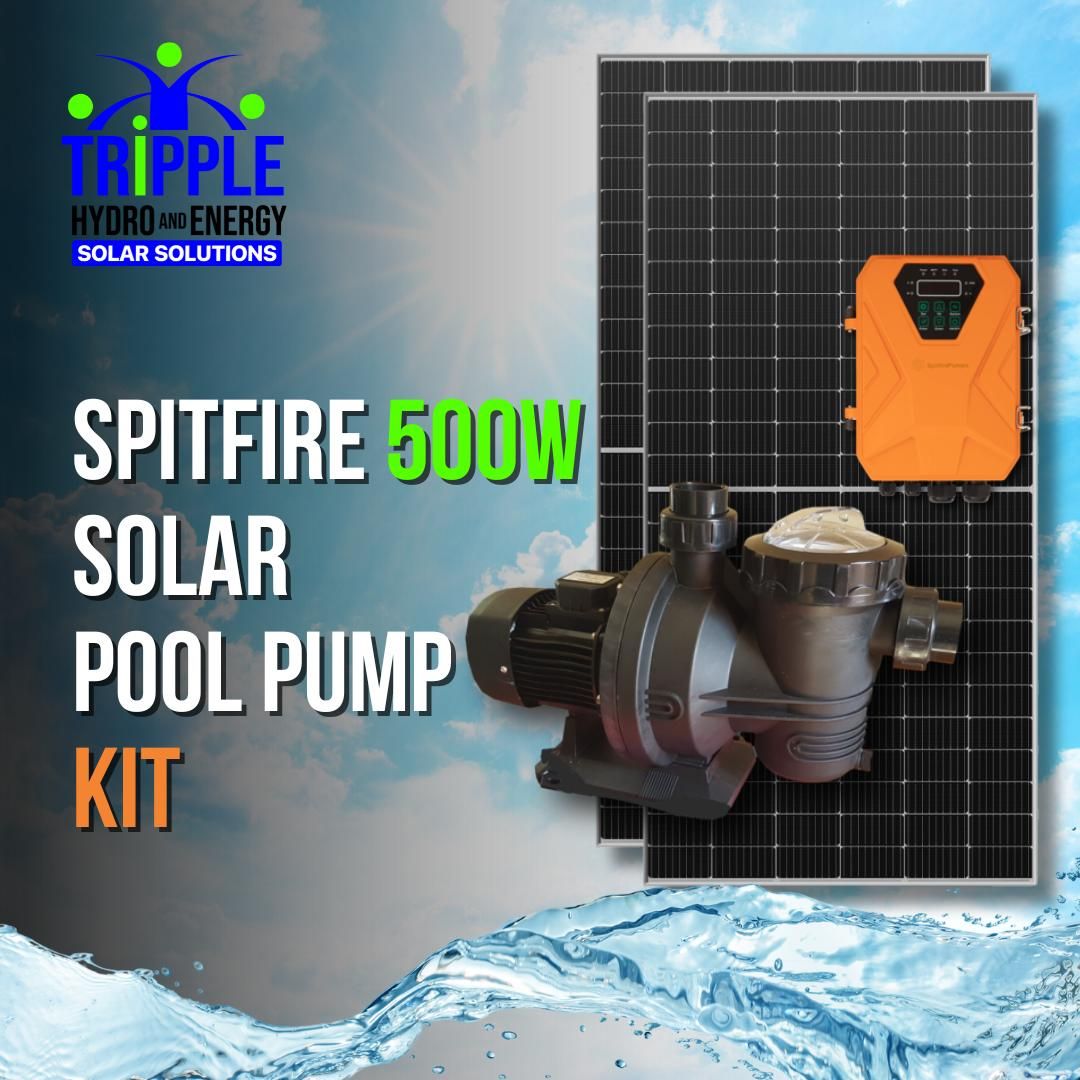 500W Spitfire Solar Pool Pump Combo - Excl VAT