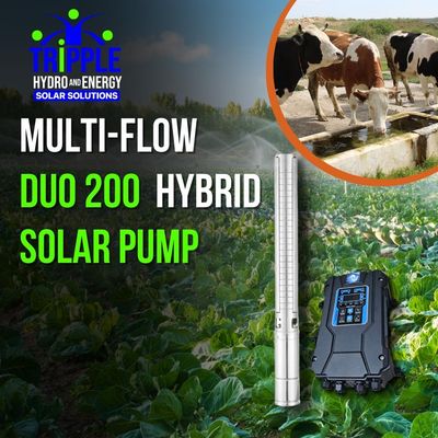 Multi-Flow Duo200 Hybrid Solar Pump (DC & AC) Multi-Flow Duo200 Hybrid Solar Pump (DC & AC)