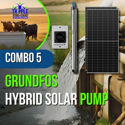 Grundfos Solar Combo5 (120m 5000L per day) Grundfos Solar Combo5 (120m 5000L per day)