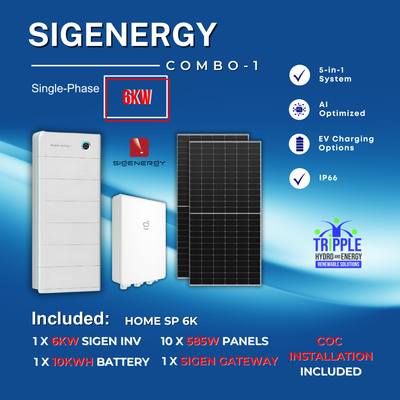 6kW SigenStor 5-in-1 Solar Combo 1 (SP)