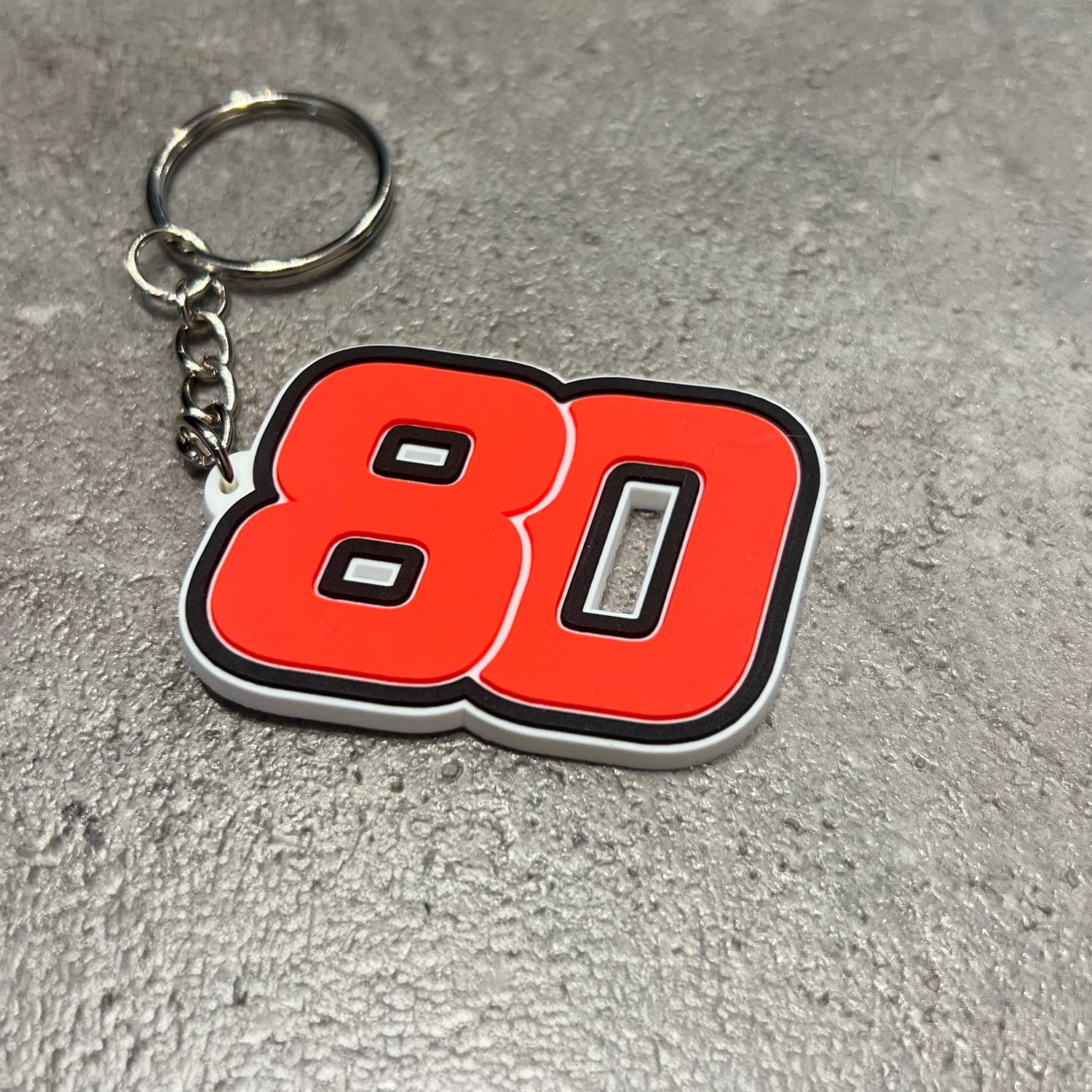 80 Silicone Keyring
