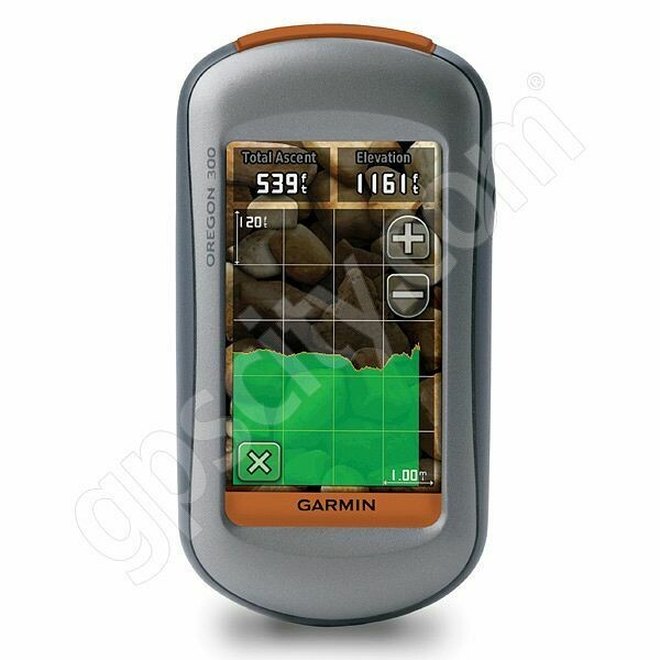 Garmin Oregon 300 handheld touchscreen GPS receiver
