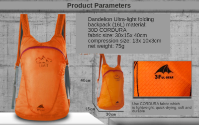 3FUL Ultralight pack backpack